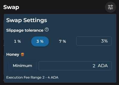 Swap Settings